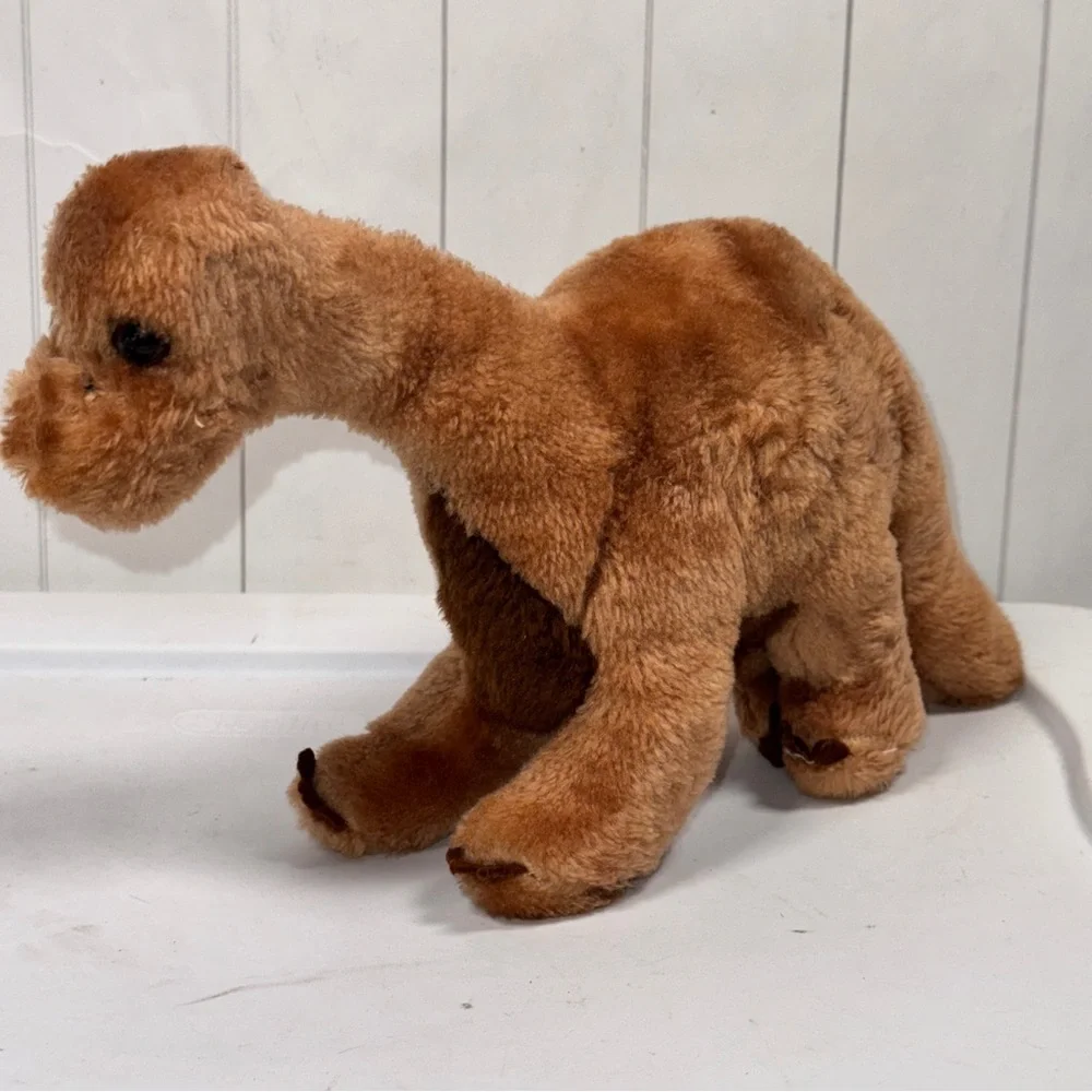 VTG 1980‎ Dakin Dinosaur Stuffed Animal Retro Plush Toy Brown 10